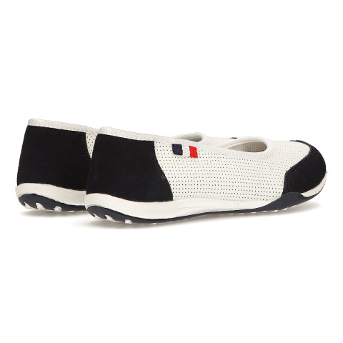 Skórzane półbuty Filippo DP142/23 WH NV biało-granatowe Skórzane półbuty Filippo DP142/23 WH NV biało-granatowe