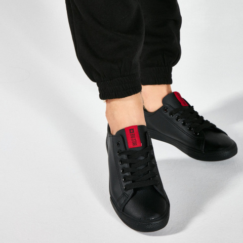 Sneakersy damskie czarne Sneakersy damskie czarne