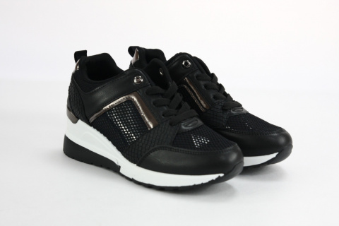 Sneakersy damskie czarne Sneakersy damskie czarne