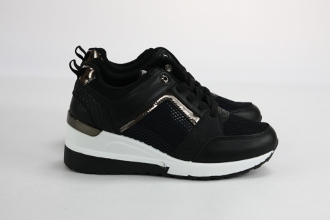 Sneakersy damskie czarne Sneakersy damskie czarne