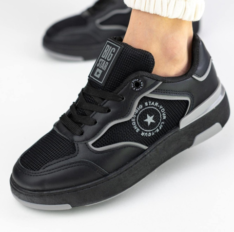 Sneakersy damskie BIG STAR LL274443 czarny Sneakersy damskie BIG STAR LL274443 czarny