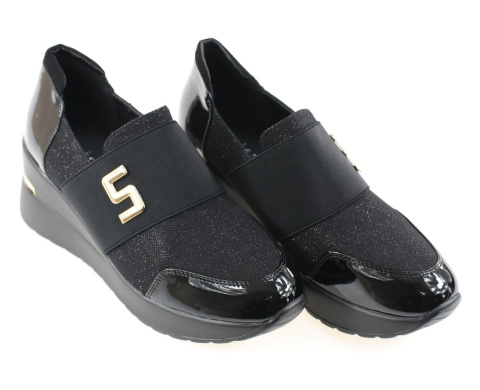 Sneakersy damskie Cabin SA295-1 czarny Sneakersy damskie Cabin SA295-1 czarny