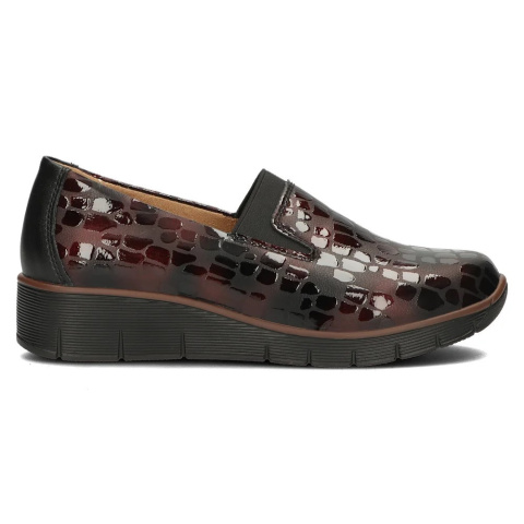 Skórzane półbuty Filippo DP3160/23 BG bordo Skórzane półbuty Filippo DP3160/23 BG bordo