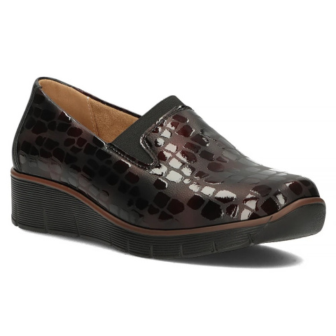 Skórzane półbuty Filippo DP3160/23 BG bordo Skórzane półbuty Filippo DP3160/23 BG bordo