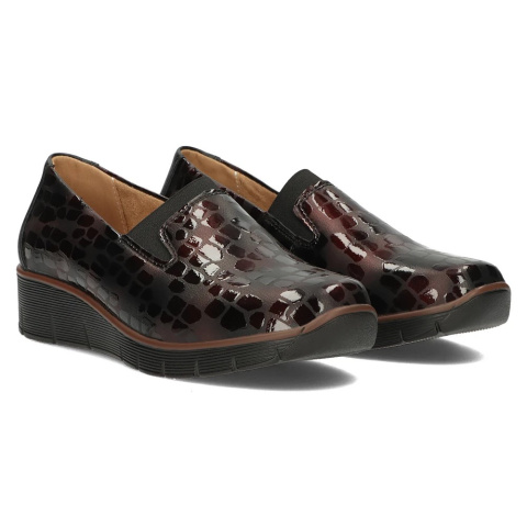 Skórzane półbuty Filippo DP3160/23 BG bordo Skórzane półbuty Filippo DP3160/23 BG bordo