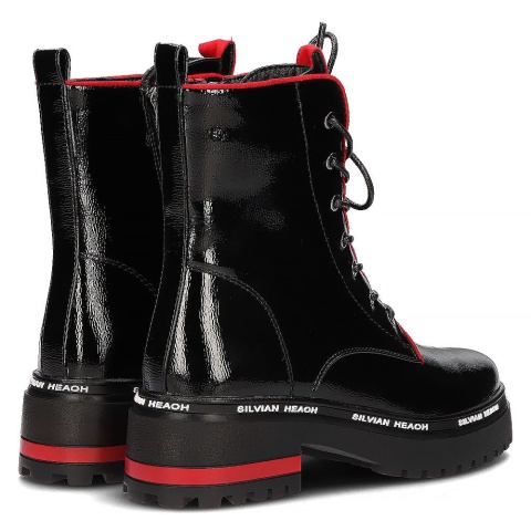 Skórzane botki damskie Filippo DBT3108/25BK czarne