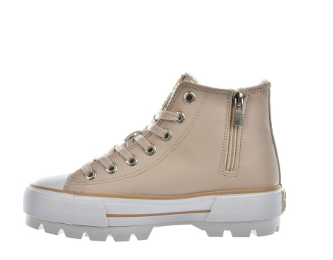 Wysokie trampki damskie Big Star Shoes MM274038 beż Wysokie trampki damskie Big Star Shoes MM274038 beż