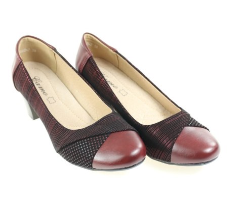 Półbuty damskie 2660-2 bordo Półbuty damskie 2660-2 bordo