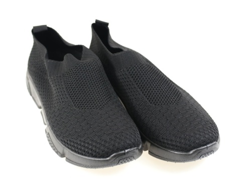 Sneakersy męskie 1768-1 czarny Sneakersy męskie 1768-1 czarny