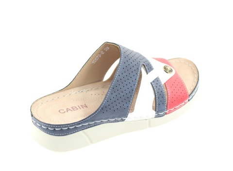 Klapki damskie Cabin 10679-2 granat