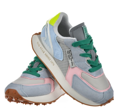 Sneakersy damskie MEMORY FOAM SYSTEM BIG STAR NN274682 multikolor
