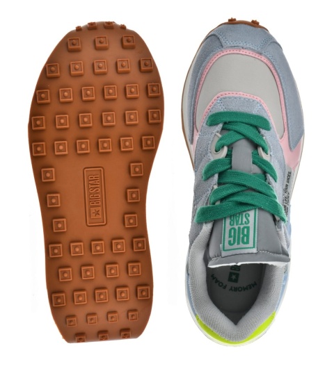 Sneakersy damskie MEMORY FOAM SYSTEM BIG STAR NN274682 multikolor