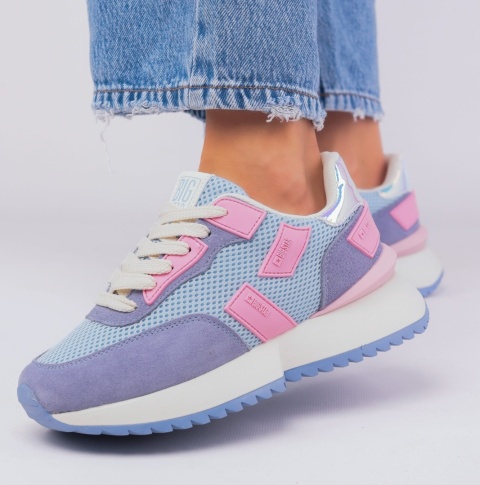 Sneakersy damskie BIG STAR NN274974 niebieskie Sneakersy damskie BIG STAR NN274974 niebieskie