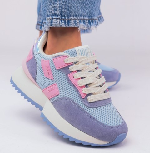 Sneakersy damskie BIG STAR NN274974 niebieskie Sneakersy damskie BIG STAR NN274974 niebieskie
