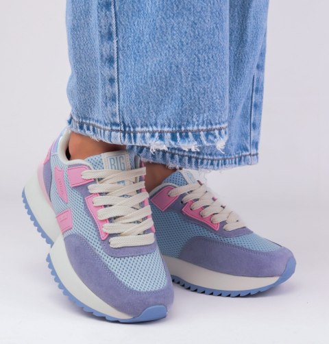 Sneakersy damskie BIG STAR NN274974 niebieskie Sneakersy damskie BIG STAR NN274974 niebieskie