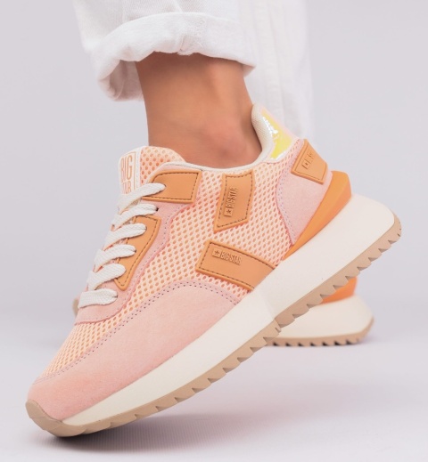 Sneakersy damskie BIG STAR NN274976 pomarańcz Sneakersy damskie BIG STAR NN274976 pomarańcz