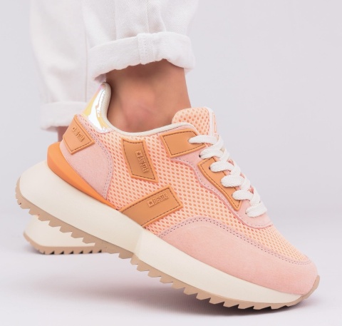 Sneakersy damskie BIG STAR NN274976 pomarańcz Sneakersy damskie BIG STAR NN274976 pomarańcz