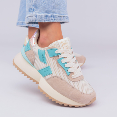 Sneakersy damskie BIG STAR NN274973 beż Sneakersy damskie BIG STAR NN274973 beż