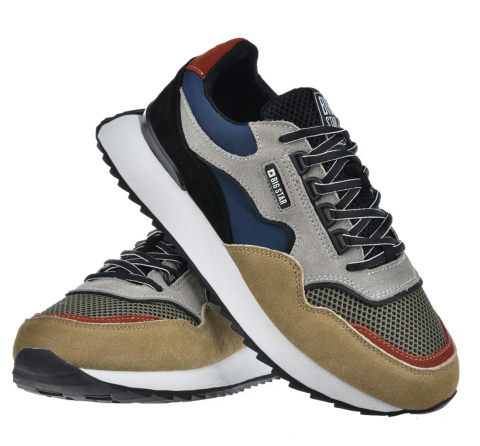 Sneakersy męskie MEMORY FOAM SYSTEM BIG STAR NN174320 beż Sneakersy męskie MEMORY FOAM SYSTEM BIG STAR NN174320 beż