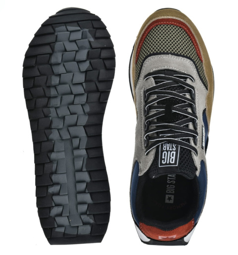 Sneakersy męskie MEMORY FOAM SYSTEM BIG STAR NN174320 beż Sneakersy męskie MEMORY FOAM SYSTEM BIG STAR NN174320 beż