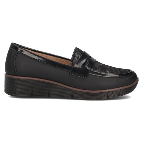 Skórzane półbuty Filippo DP6455/24 BK Skórzane półbuty Filippo DP6455/24 BK
