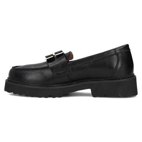 Skórzane półbuty damskie Filippo DP6450/24 czarny Skórzane półbuty damskie Filippo DP6450/24 czarny