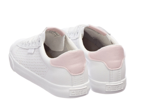 Sneakersy damskie białe BIG STAR HH274073 biały/róż Sneakersy damskie białe BIG STAR HH274073 biały/róż