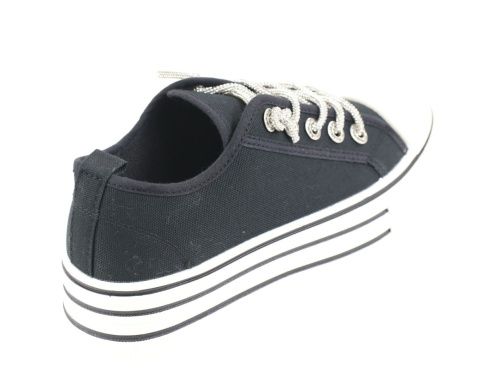 Trampki damskie 5000-1 czarny Trampki damskie 5000-1 czarny