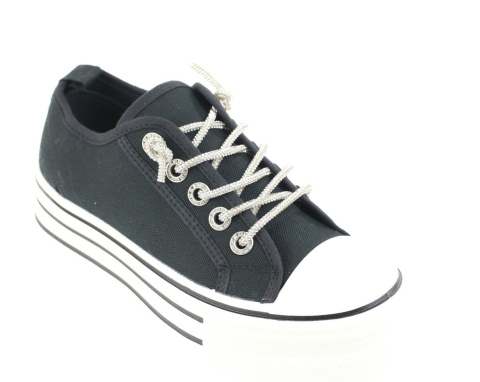 Trampki damskie 5000-1 czarny Trampki damskie 5000-1 czarny