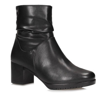 Skórzane botki damskie Sergio Leone BT25636-S czarny