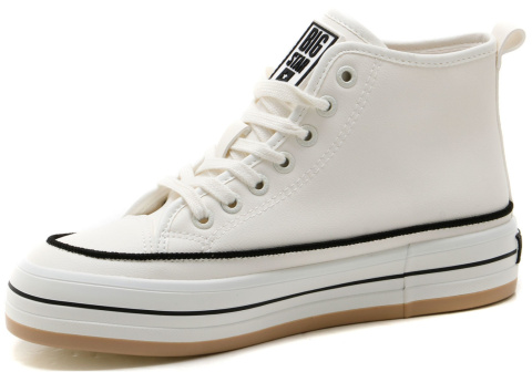 Sneakersy damskie Big Star Shoes OO274061 biały Sneakersy damskie Big Star Shoes OO274061 biały