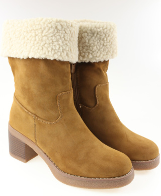 Botki damskie Sixth Sens Paris C835 camel