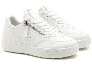 Sneakersy damskie na platformie McBraun PL23233 biały