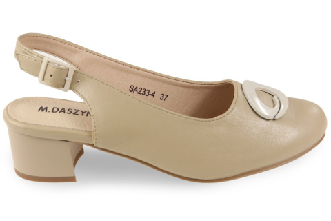 Sandały damskie M. Daszyński SA233-4 beż Sandały damskie M. Daszyński SA233-4 beż