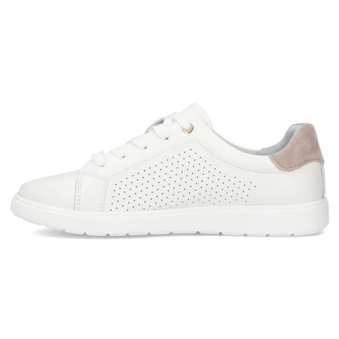 Skórzane sneakersy Filippo DP6738/25 WH BE biały Skórzane sneakersy Filippo DP6738/25 WH BE biały