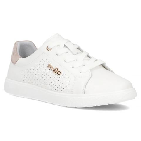 Skórzane sneakersy Filippo DP6738/25 WH BE biały Skórzane sneakersy Filippo DP6738/25 WH BE biały