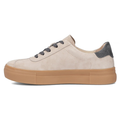 Skórzane sneakersy damskie na platformie Filippo DP6798/25 BE GR beż Skórzane sneakersy damskie na platformie Filippo DP6798/25 BE GR beż