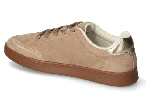 Skórzane sneakersy damskie Sergio Leone SP-112 jasny brąz Skórzane sneakersy damskie Sergio Leone SP-112 jasny brąz