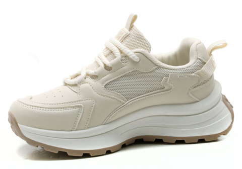 Sneakersy damskie BIG STAR NN274A105 beż Sneakersy damskie BIG STAR NN274A105 beż