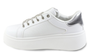 Sneakersy damskie na platformie H2472-2 biały