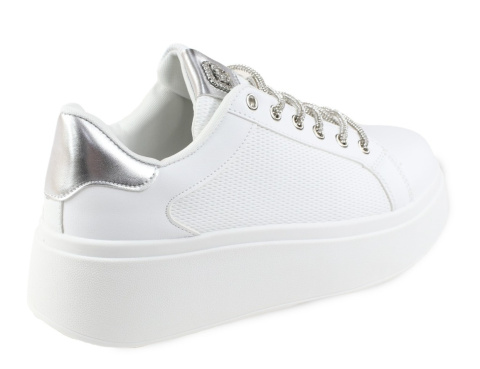 Sneakersy damskie na platformie H2472-2 biały Sneakersy damskie na platformie H2472-2 biały