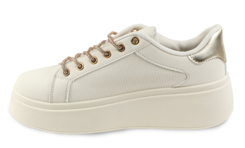 Sneakersy damskie na platformie H2472-3 beż Sneakersy damskie na platformie H2472-3 beż