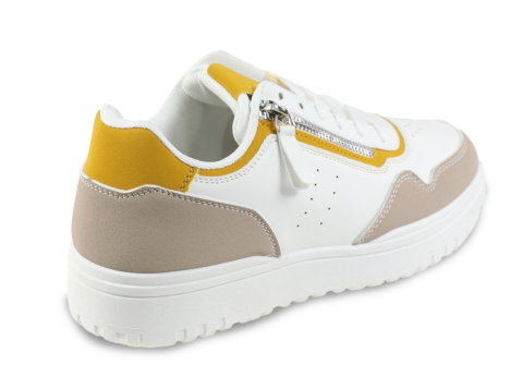 Sneakersy damskie na platformie McBraun PL23233 beż Sneakersy damskie na platformie McBraun PL23233 beż