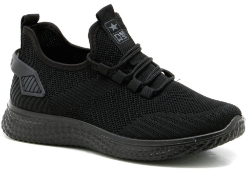 Sneakersy młodzieżowe News 21TX02-3634 czarny Sneakersy młodzieżowe News 21TX02-3634 czarny