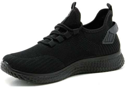 Sneakersy młodzieżowe News 21TX02-3634 czarny Sneakersy młodzieżowe News 21TX02-3634 czarny