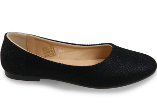 Baleriny damskie Evento 25BL02-9047 czarny