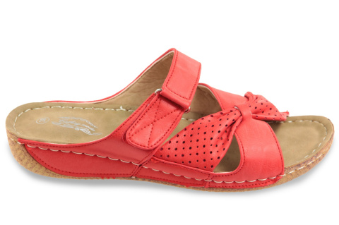 Klapki damskie 6099-5 czerwony Klapki damskie 6099-5 czerwony