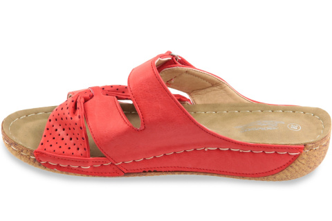 Klapki damskie 6099-5 czerwony Klapki damskie 6099-5 czerwony