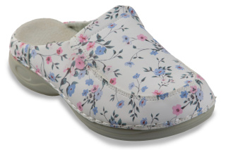 Klapki damskie z pełnym przodem Cabin C9914-11 flower