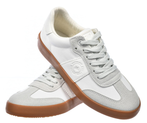 Sneakersy damskie BIG STAR RR274371 biało-szary Sneakersy damskie BIG STAR RR274371 biało-szary